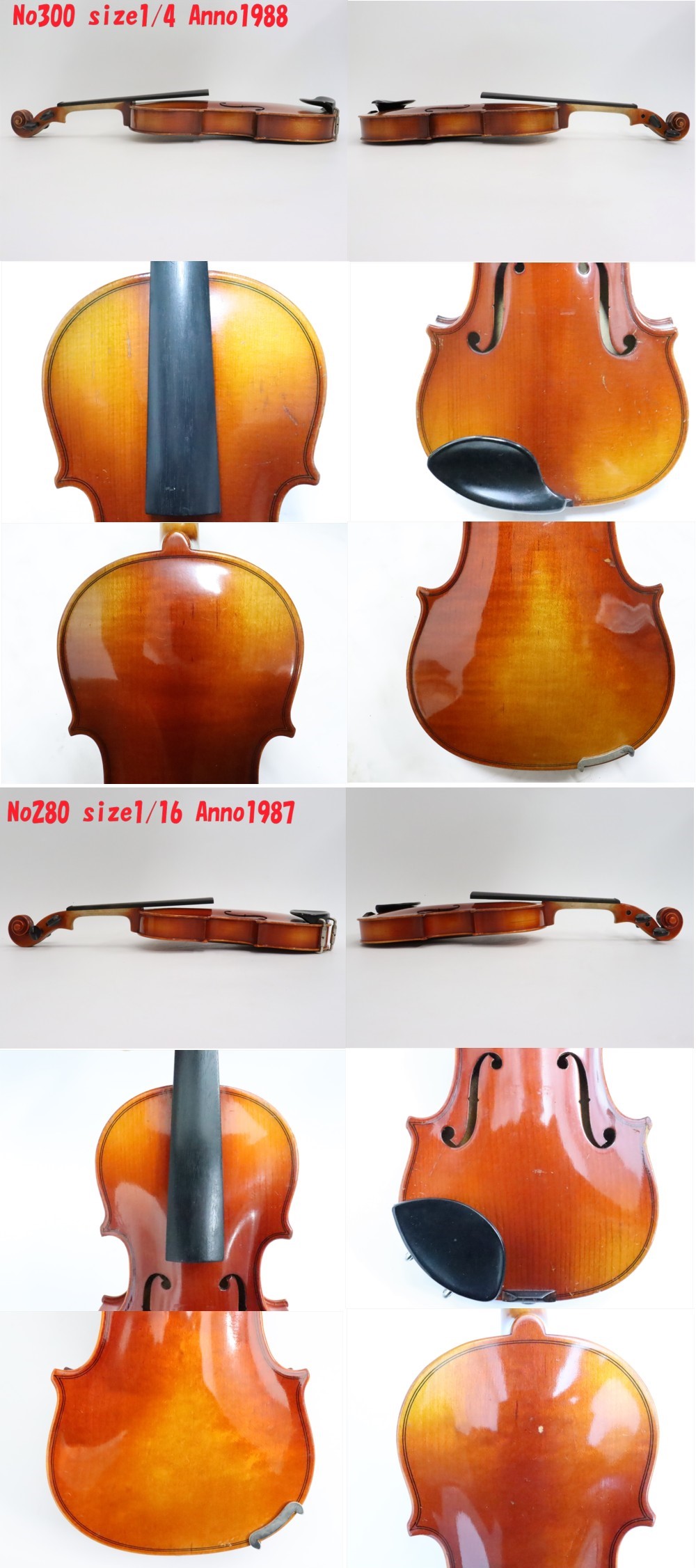 鈴木バイオリン NO.280 Size3/4 Anno1988 | dizmekaro.com